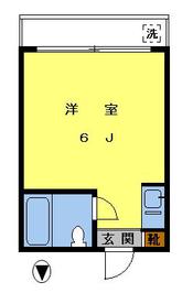 メゾンタナカ102の間取り図